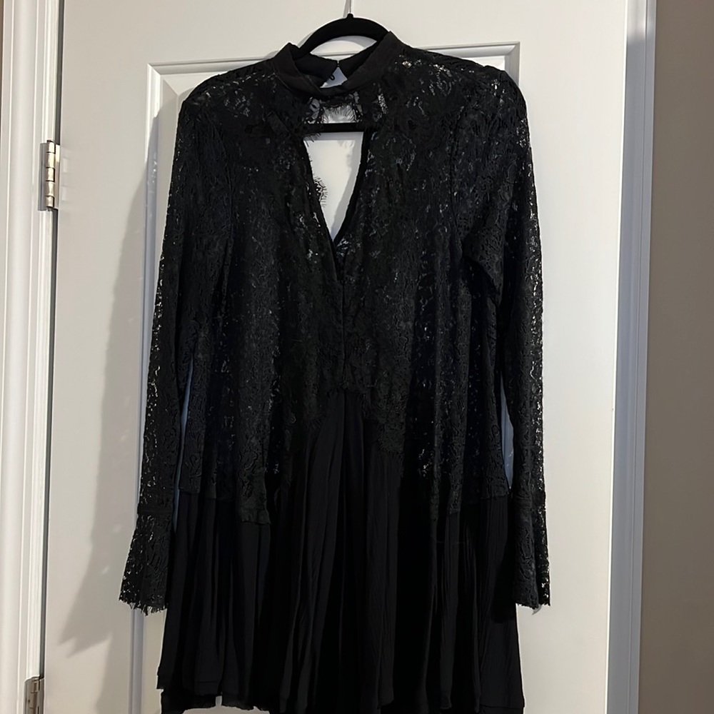 Free people lace detail tunic